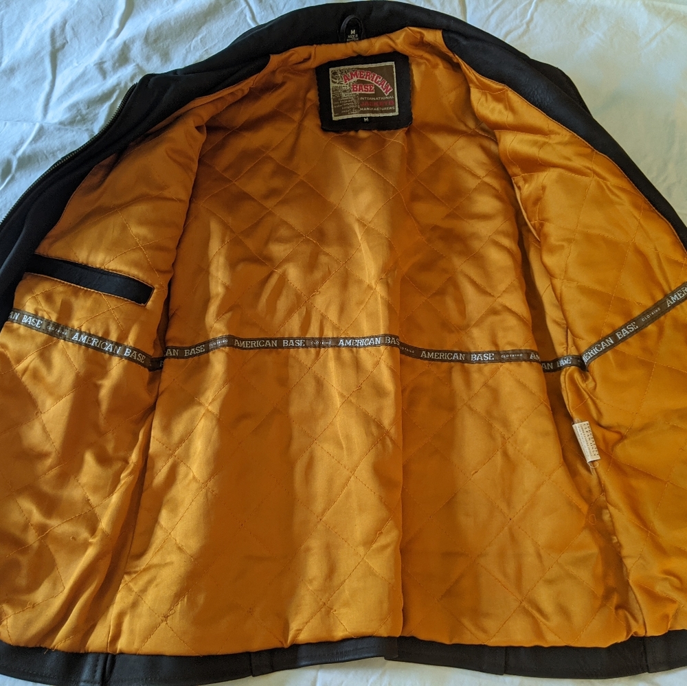 American Base Women's Genuine Leather Jacket - Picture 4 of 14